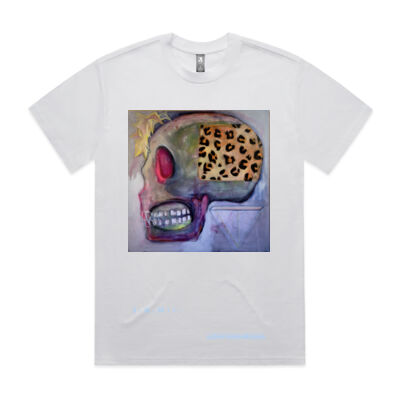 IAM LEOPARD HEAD BLUE EWART - AS Colour Mens Heavy Tee Thumbnail